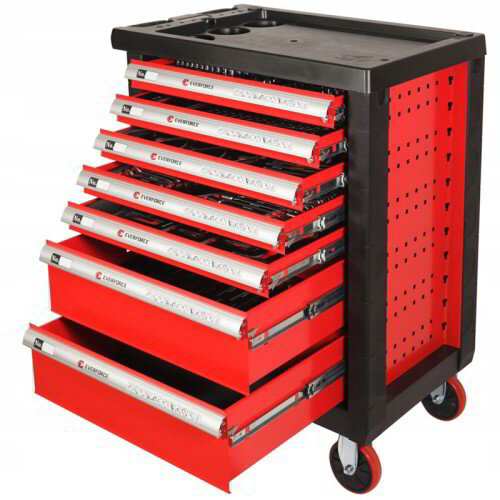 ШКАФ С ИНСТРУМЕНТИ EVERFORCE СЪС 7 ЧЕКМЕДЖЕТА – 6 ПЪЛНИ