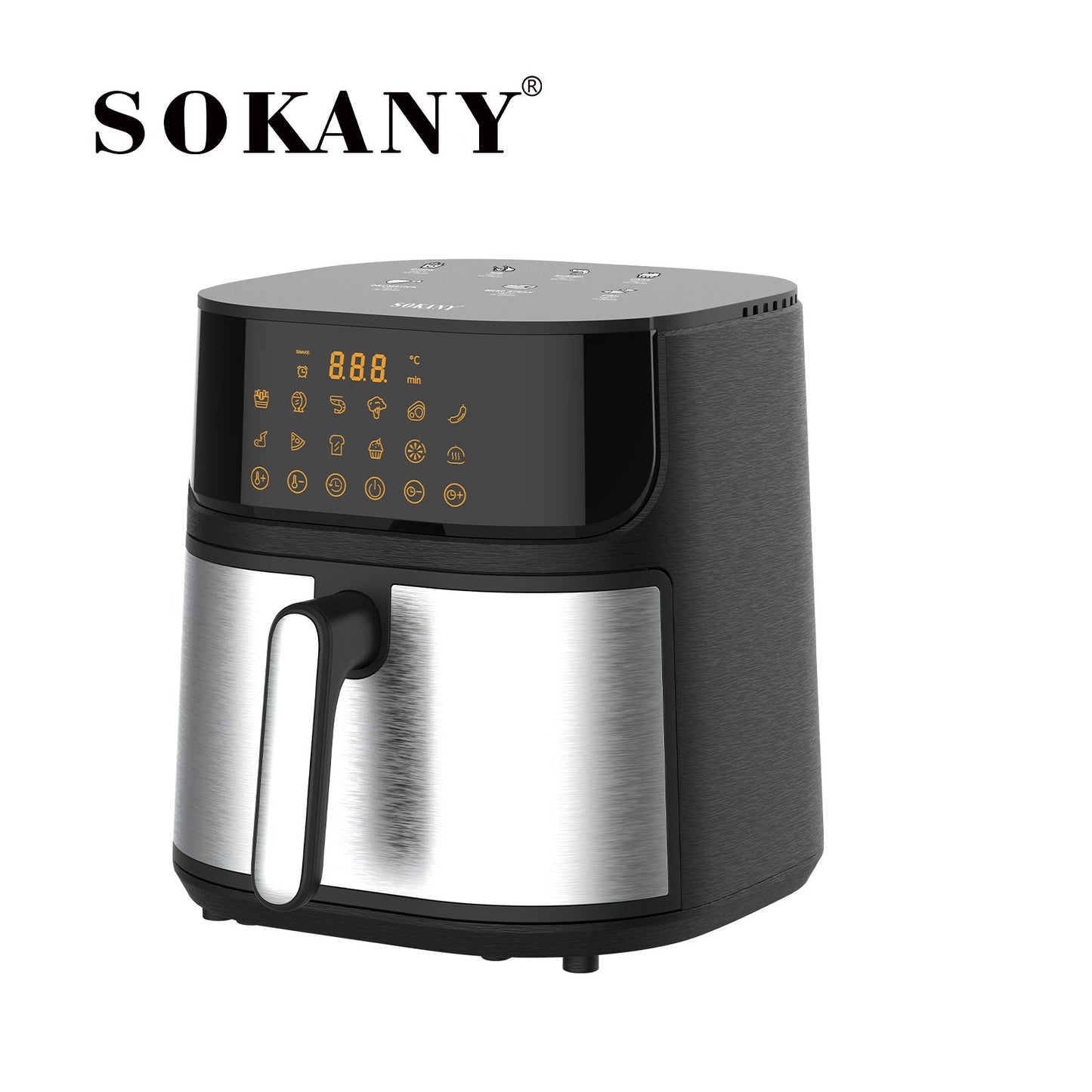 Air Fryer Еърфрайър SOKANY 7L 1800W Дигитален дисплей