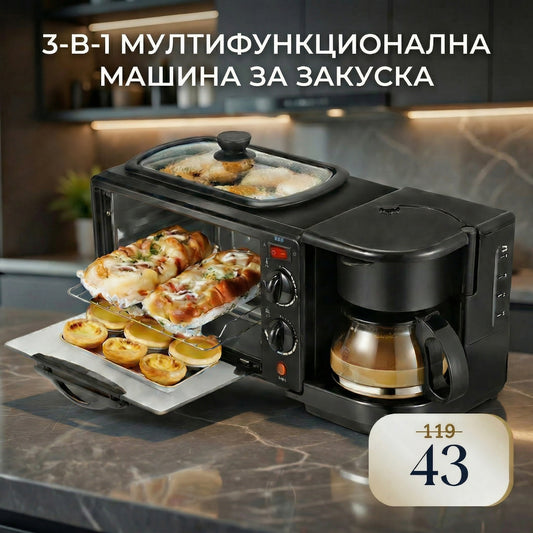 3-в-1 МУЛТИФУНКЦИОНАЛНА МАШИНА ЗА ЗАКУСКА