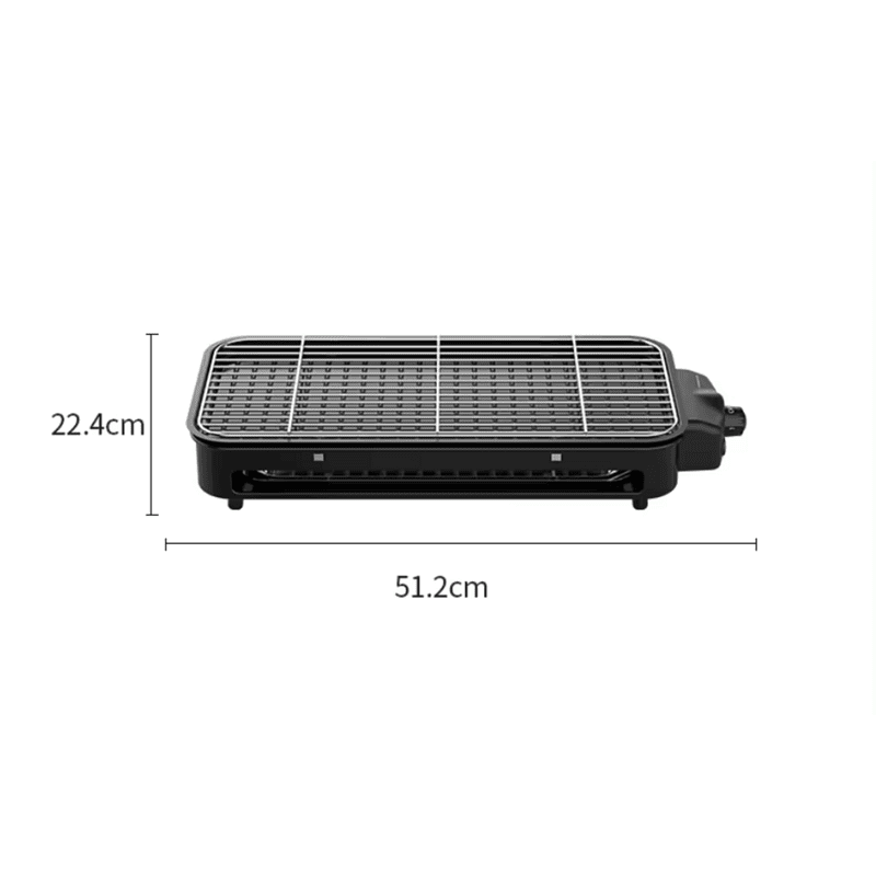 Грил скара Sokany SK-6112, 1500W, Без дим, Бързо загряване, Лесно почистване, Контрол на температурата