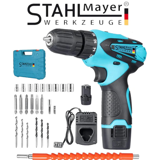 Акумулаторен Двускоростен Винтоверт STAHL MAYER 24V + Накрайници