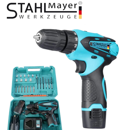 Акумулаторен Двускоростен Винтоверт STAHL MAYER 24V + Накрайници