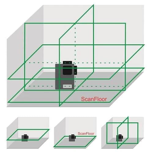 Немски Комплект 4D Нивелир 16 линии WerkBull + тринога с Бъркалка за Бетон 2400W с обороти