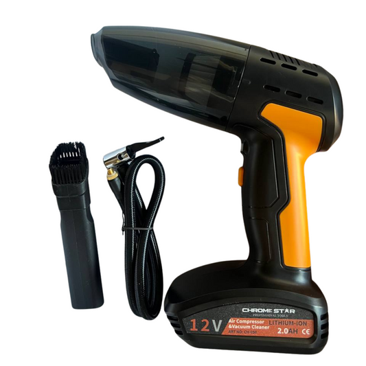 Прахосмукачка и компресор за кола 4в1 ChromeStar