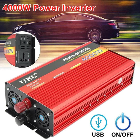 Инвертор на напрежение UKC 4000W 12V / 24V / 220V, Инвертор 4000W